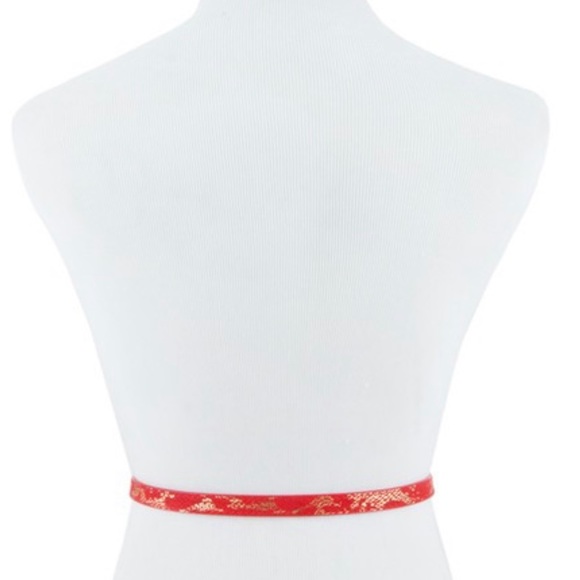 •Locked & Studded• Skinny Accent Belt - Picture 4 of 4